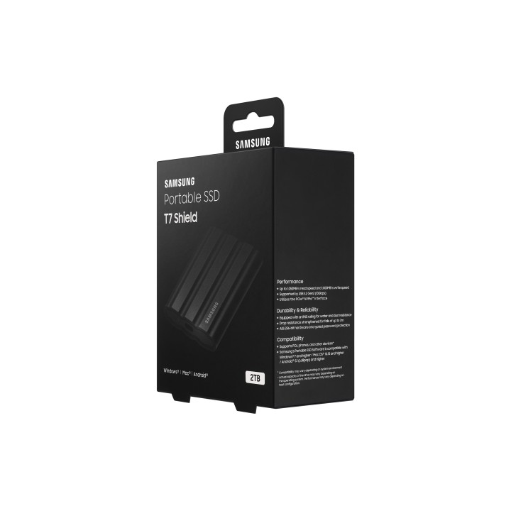 SSD Samsung T7 Shield 2Tb USB 3.1 Negro (MU-PE2T0S/EU)