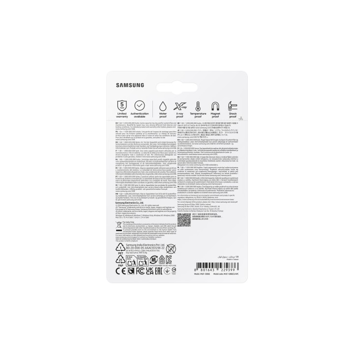 Pendrive Samsung 128Gb USB-A 3.0 Plata (MUF-128BE3/APC)