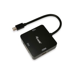 Cable EQUIP Mini DP/M a HDMI/DVI/VGA/H Negro (EQ133439)
