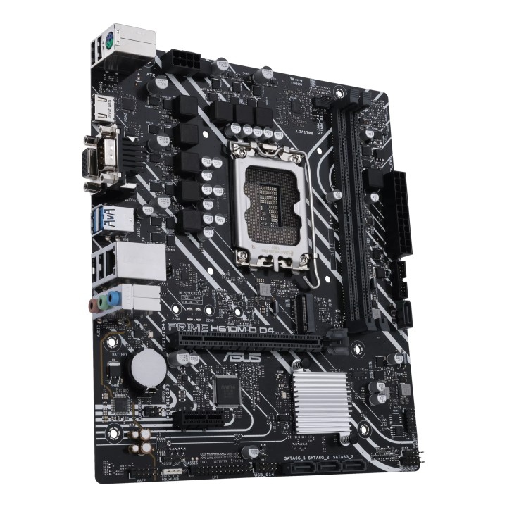 ASUS PRIME H610M-D D4: (1700) 2DDR4 VGA HDMI RJ45 mATX