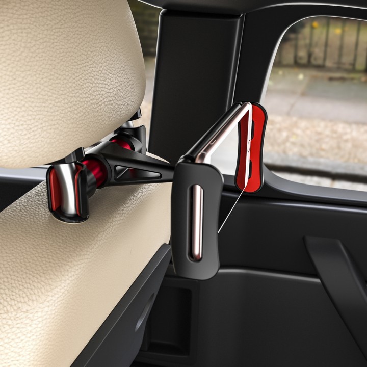 Soporte coche AISENS Reposacabeza Rojo (MSC1P-105)