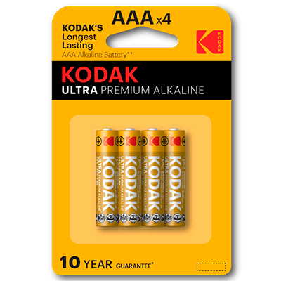 Kodak Ultra Premium Pila AAA K3A 1,5v Pack 4 uds Alcalina