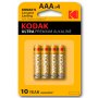 Kodak Ultra Premium Pila AAA K3A 1,5v Pack 4 uds Alcalina