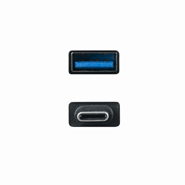Adaptador Nanocable USB-C/M a USB-A/H Negro(10.02.0010)
