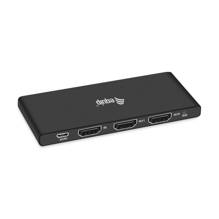 Splitter EQUIP 4K 1xHDMI In 2xHDMI Out Negro (EQ332716)