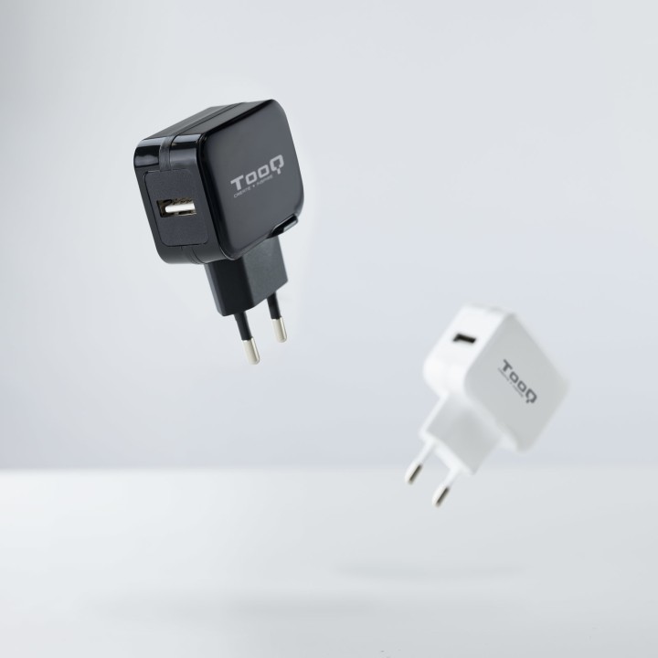 Cargador de Pared TooQ 12W 1USB-A 2.0 Negro (TQWC-1S01)