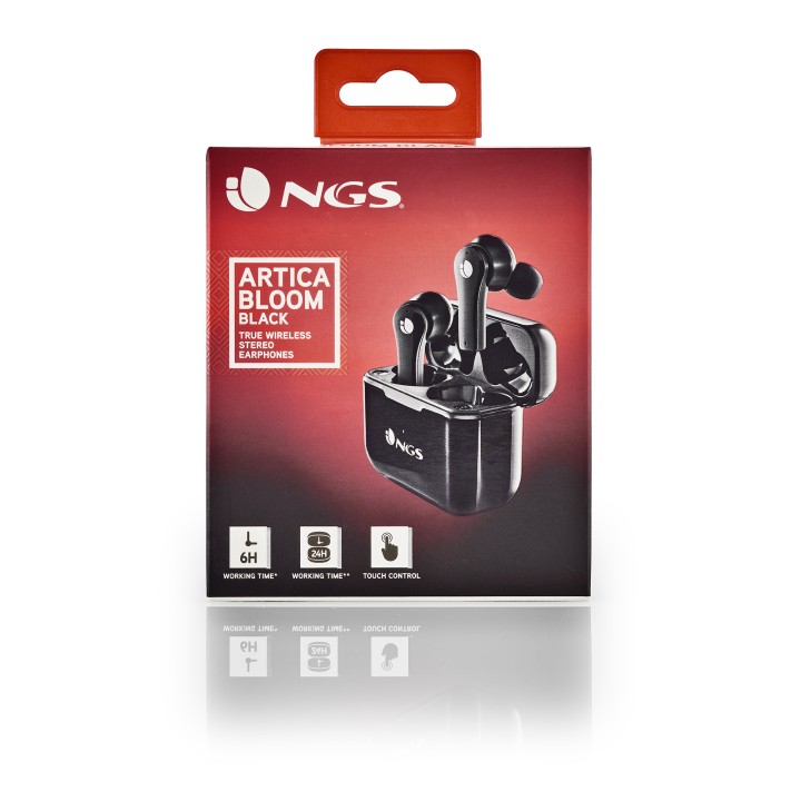 Auriculares NGS Intraurales BT Negro (ARTICABLOOMBLACK)