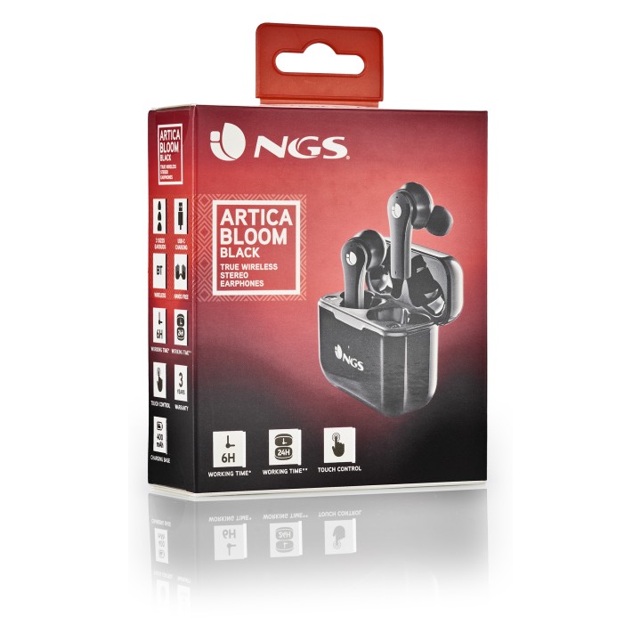 Auriculares NGS Intraurales BT Negro (ARTICABLOOMBLACK)