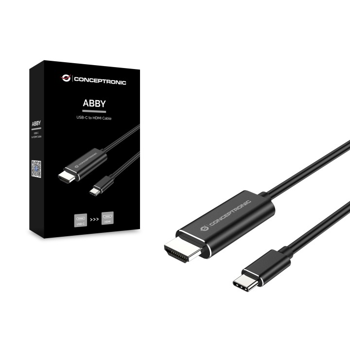Cable CONCEPTRONIC USB-C/M a HDMI/M 2m Negro (ABBY04B)