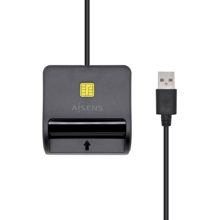 Lector Tarjetas AISENS DNIe USB 2.0 Negro(ASCR-SN01-BK)