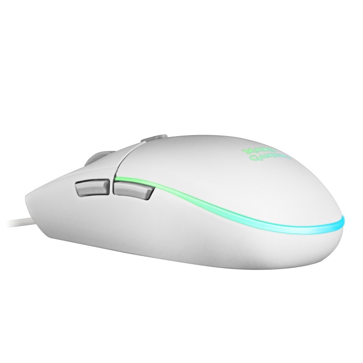 Ratón Mars Gaming Óptico RGB USB-A 3200dp Blanco (MMGW)