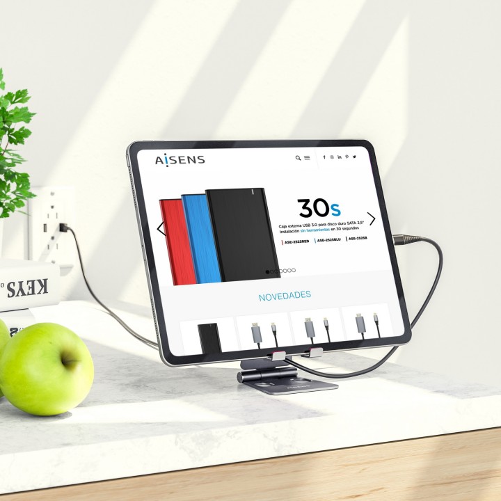 Soporte AISENS Smartphone/Tablet 2 Pivotes (MS2PM-088)
