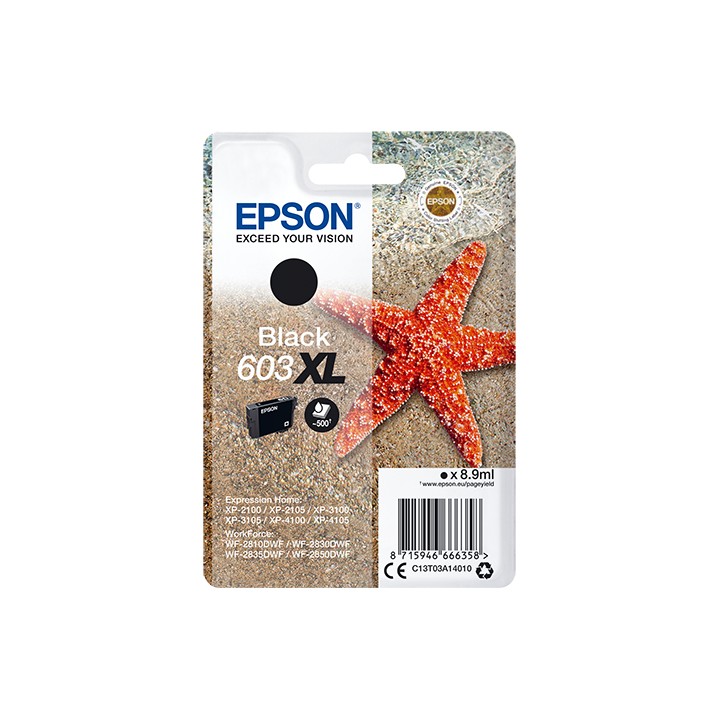 Tinta Epson 603XL Negro 8.9ml (C13T03A14010)