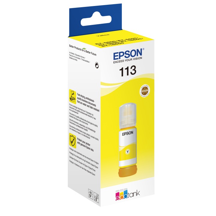 Tinta Epson EcoTank 113 Amarillo 70ml (C13T06B440)