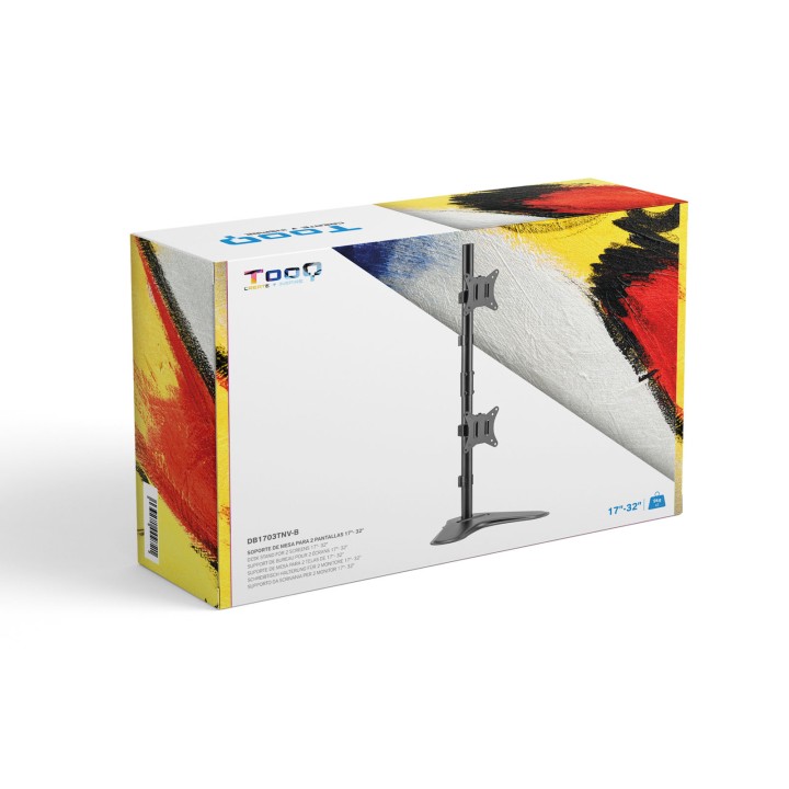 Soporte Mesa TooQ 17-32" Gira/Inclina 9Kg (DB1703TNV-B)