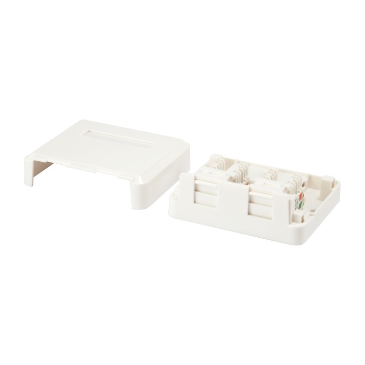 Roseta de Superficie EQUIP 2 Puertos Blanca (EQ125124)