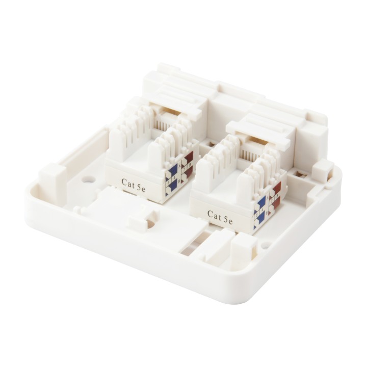 Roseta de Superficie EQUIP 2 Puertos Blanca (EQ125124)