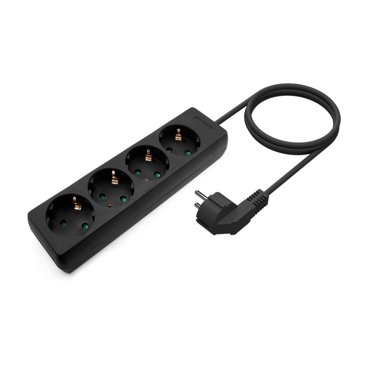 Regleta AISENS 4xSchuko Cable 1.4m Negra (A154-0534)