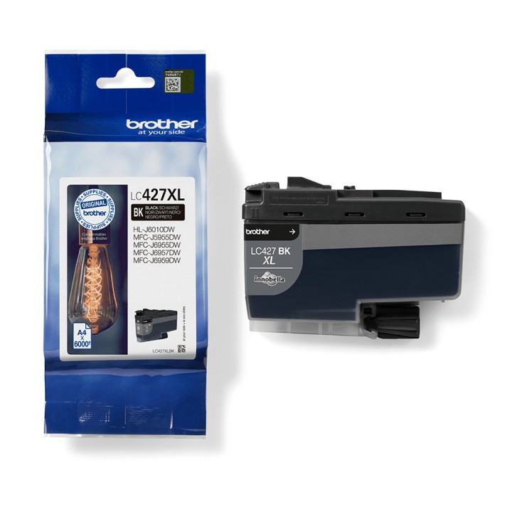 Tinta BROTHER XL Negro 6000 páginas (LC427XLBK)
