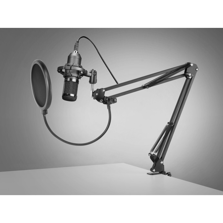 Micrófono Profesional Mars Gaming USB Negro (MMICPRO)