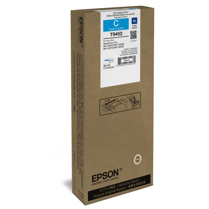 Tinta Epson XL T9452 Cian 38.1ml (C13T945240)