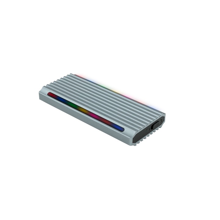 Caja TooQ SSD M.2/PCIe/SATA USB-C 3.0 Gris (TQE-2221G)