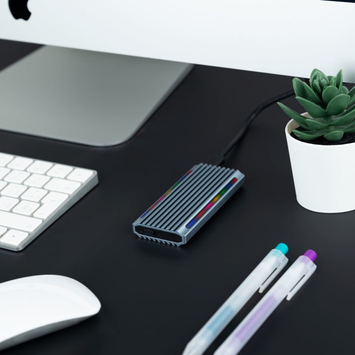 Caja TooQ SSD M.2/PCIe/SATA USB-C 3.0 Gris (TQE-2221G)