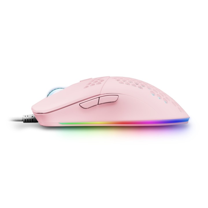 Ratón Mars Gaming Óptico RGB USB 12400dpi Rosa (MMAXP)