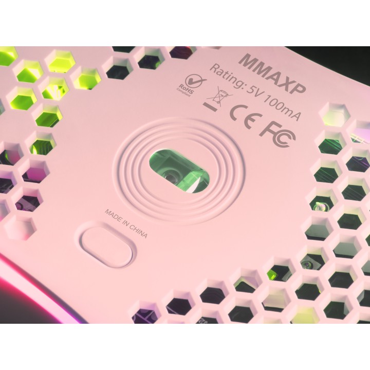 Ratón Mars Gaming Óptico RGB USB 12400dpi Rosa (MMAXP)
