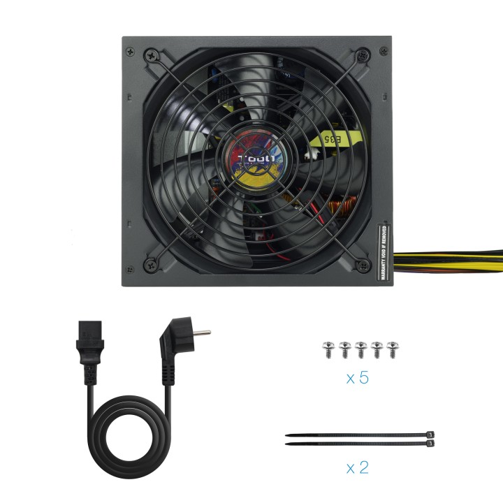 Fuente TooQ ATX 700W PFC 120mm Negra (TQAPOLO-700SP)