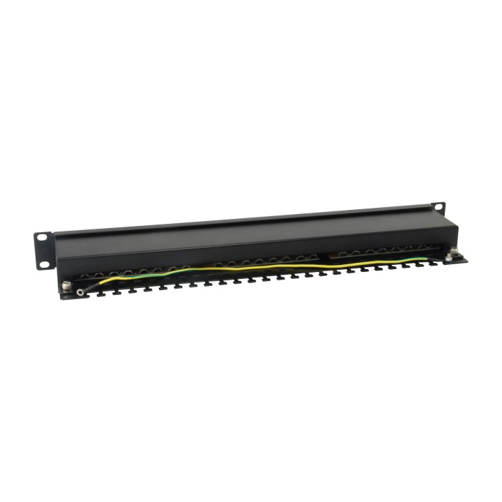 EQUIP Patch Panel 24p Cat.6 Apantallado Negro (EQ326425