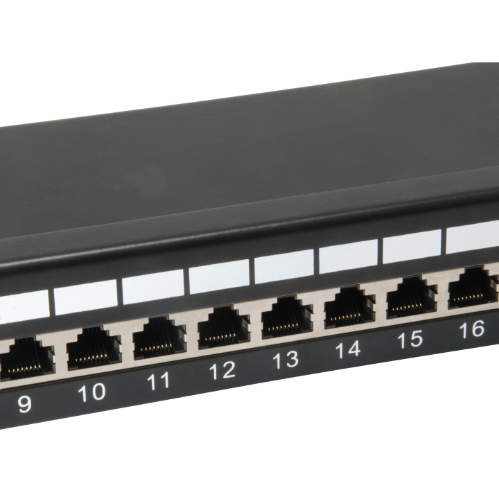 EQUIP Patch Panel 24p Cat.6 Apantallado Negro (EQ326425