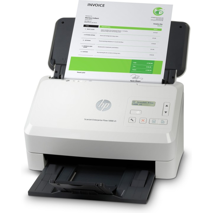 Escáner HP ScanJet 5000 s5 A4 Color USB Blanco (6FW09A)