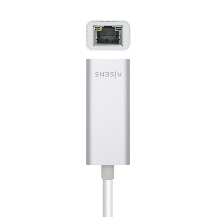 Adaptador AISENS USB-C a RJ45 15cm Plata (A109-0505)