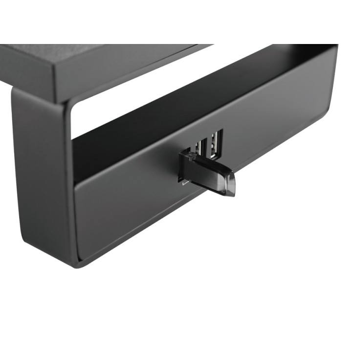 Soporte Escritorio EQUIP Monitor USB Negro (EQ650881)