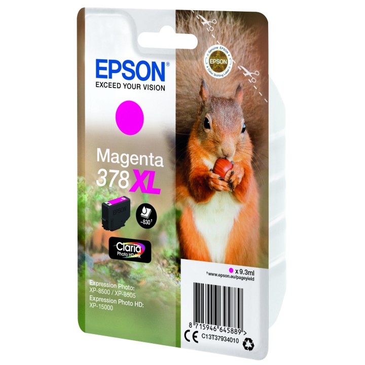 Tinta Epson 378XL Magenta Claria Photo (C13T37934010)