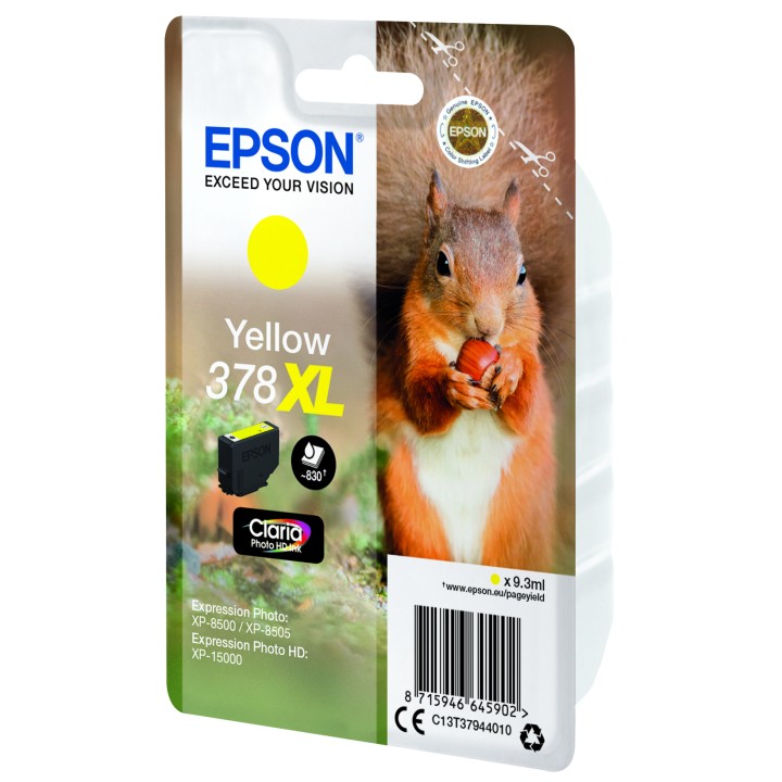 Tinta Epson 378XL Amarillo Claria Photo (C13T37944010)