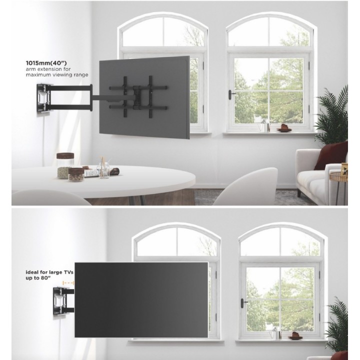 Soporte Pared EQUIP 43"-80" Inclinable 50Kg (EQ650327)