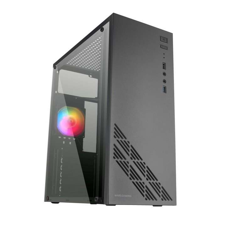 Semitorre Mars Gaming FRGB S/F USB2/3 ATX Negra (MC100)