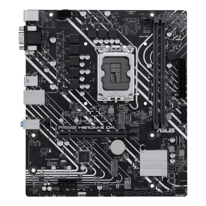 ASUS H610M-E D4 CSM:(1700) 2DDR4 USB VGA HDMI RJ45 mATX