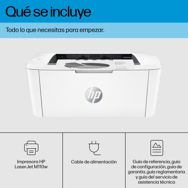 HP LaserJet M110W A4 B/N 1xUSB 2.0 WiFi Blanca (7MD66F)