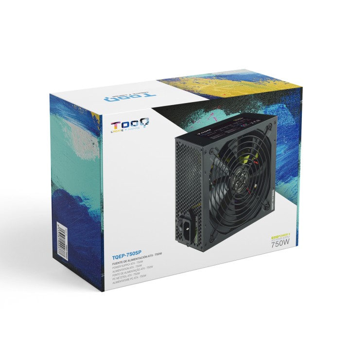Fuente TooQ ATX 750W PFC 140mm Negra (TQAPOLO-750SP)