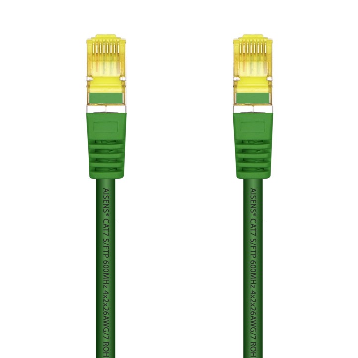 Latiguillo AISENS RJ45 Cat.7 SFTP 1m Verde (A146-0482)