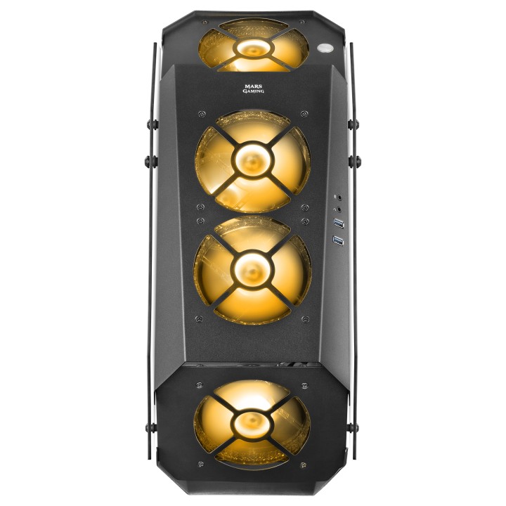 Caja Mars Gaming Premium ARGB ATX mATX Negra (MC51)