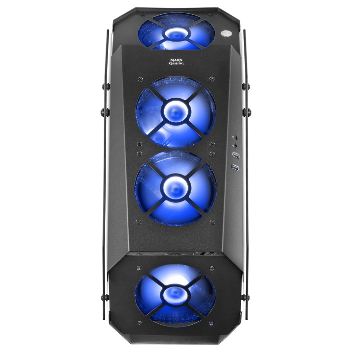 Caja Mars Gaming Premium ARGB ATX mATX Negra (MC51)