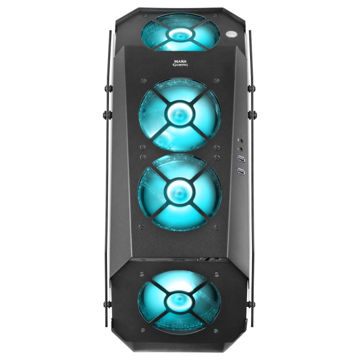 Caja Mars Gaming Premium ARGB ATX mATX Negra (MC51)