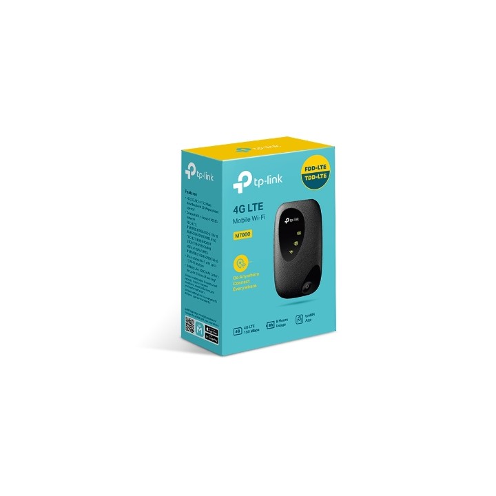 Router TP-Link WiFi 4 2.4GHz 4G LTE-FDD Negro (M7010)