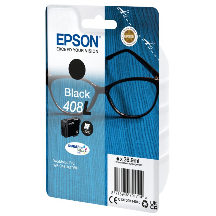 Tinta Epson 408L Negro 36.9ml 2200 páginas (C13T09K1401