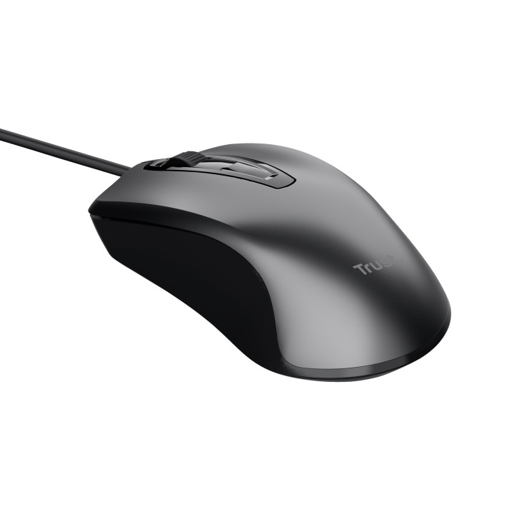 Ratón Trust Carve Óptico USB-A 1600dpi Negro (23733)