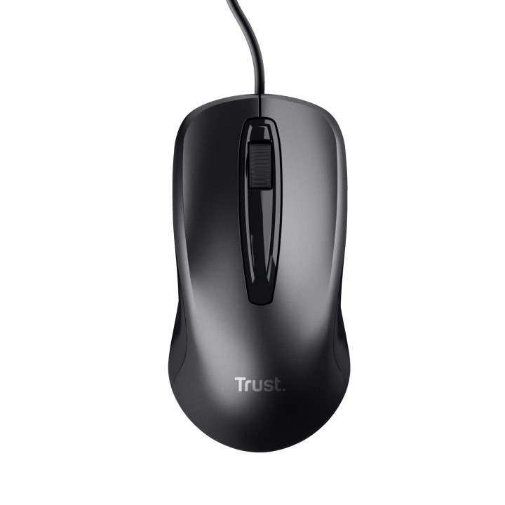 Ratón Trust Carve Óptico USB-A 1600dpi Negro (23733)